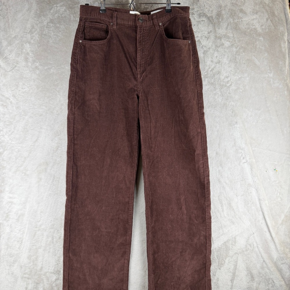 Cotton On Mens Cord Straight Jean Chocolate Brown Corduroy Pants Size 31x31